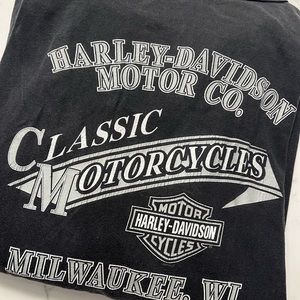 Vintage Harley Davidson Henley